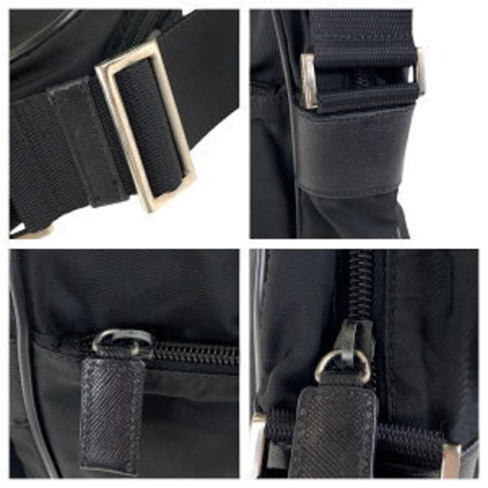 Prada Tessuto Triangular Black Nylon Shoulder Bag… - image 4